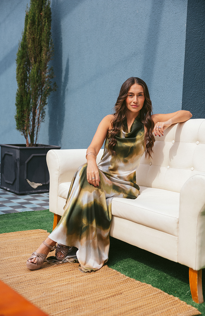 PRE ORDER: CANNES MAXI DRESS LIMITED EDITION MOSS GREEN