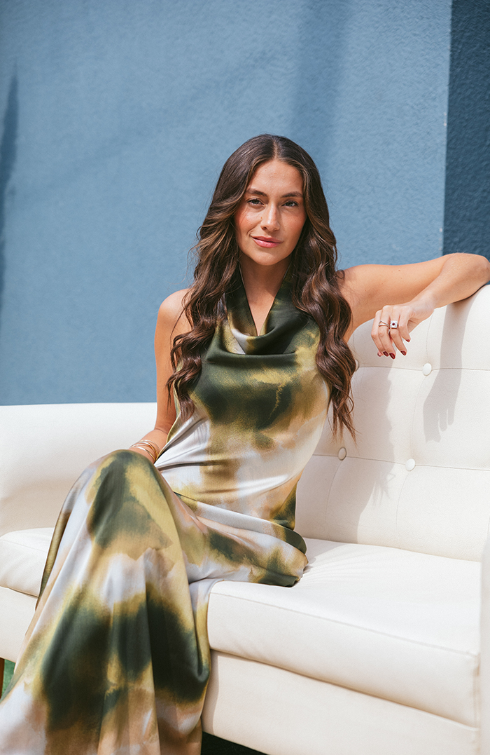 PRE ORDER: CANNES MAXI DRESS LIMITED EDITION MOSS GREEN