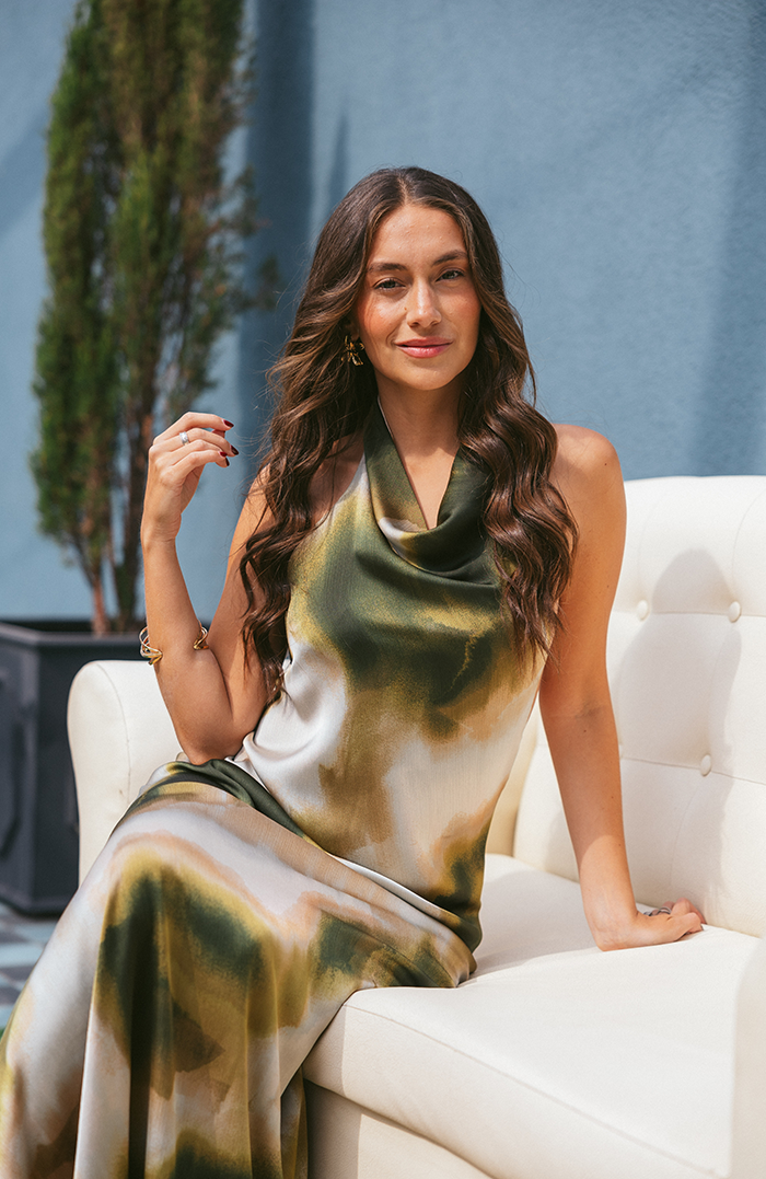 PRE ORDER: CANNES MAXI DRESS LIMITED EDITION MOSS GREEN