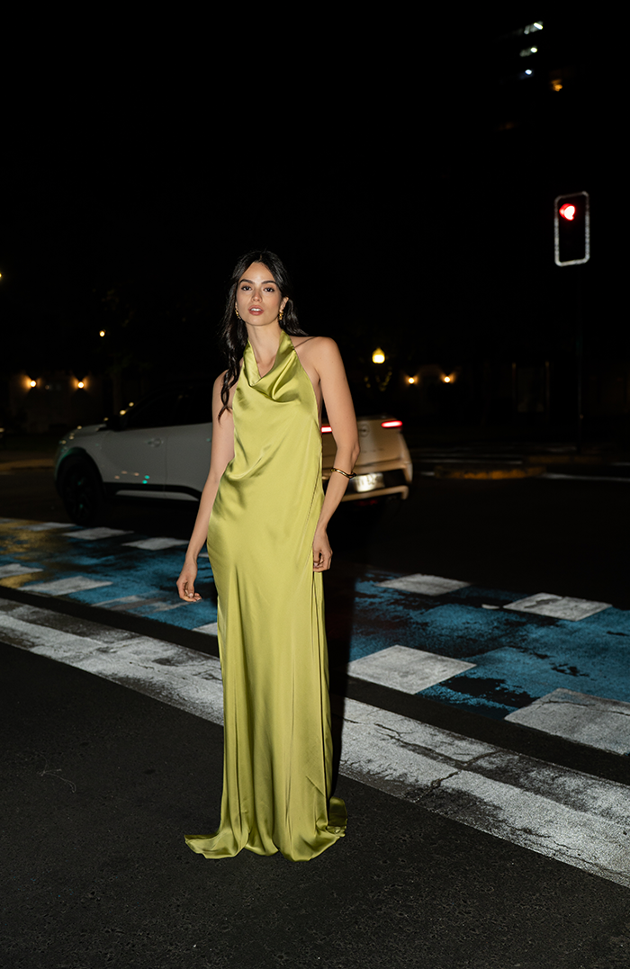 PRE-ORDER: FUCHSIA CANNES SILK MAXI DRESS