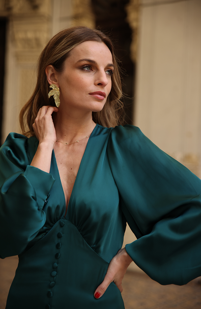GOLD LEAF HOOPS