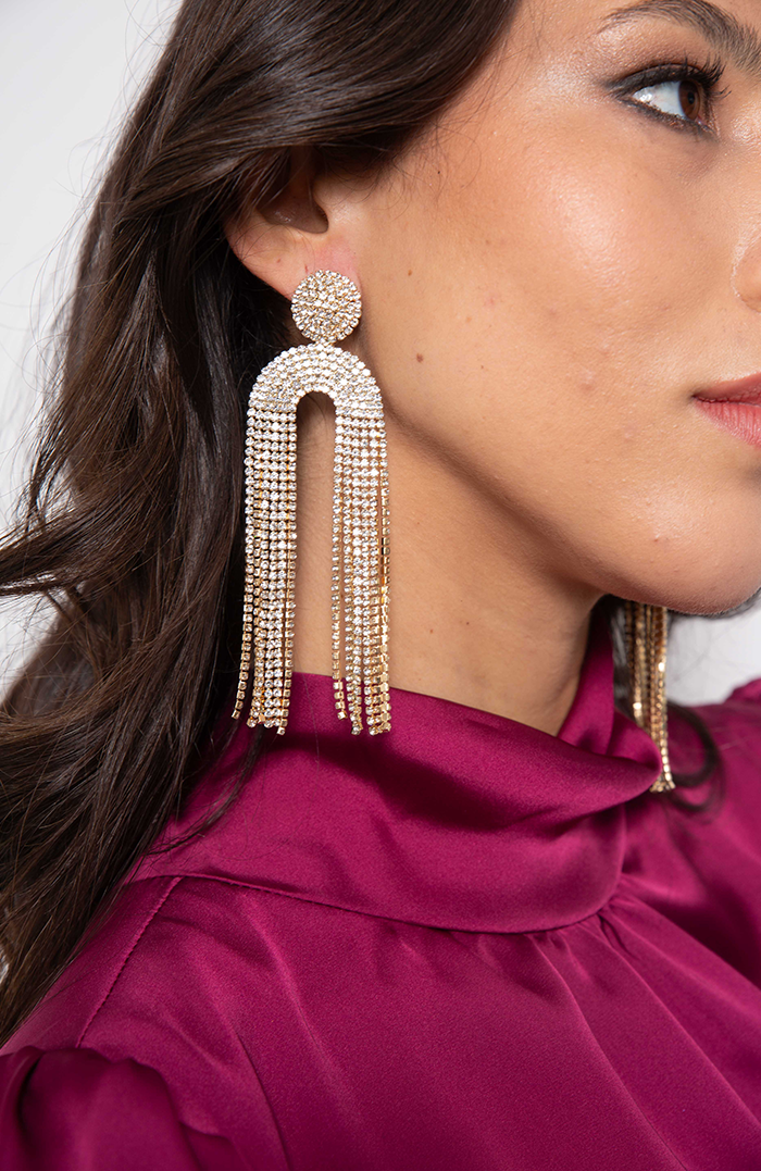 AROS TIFFANY BRILLOS DORADO