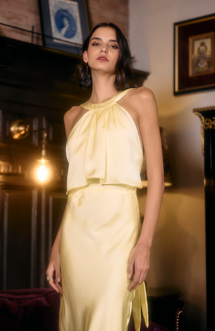 PRE ORDER: VESTIDO MAXI CLARA SEDA COLORES
