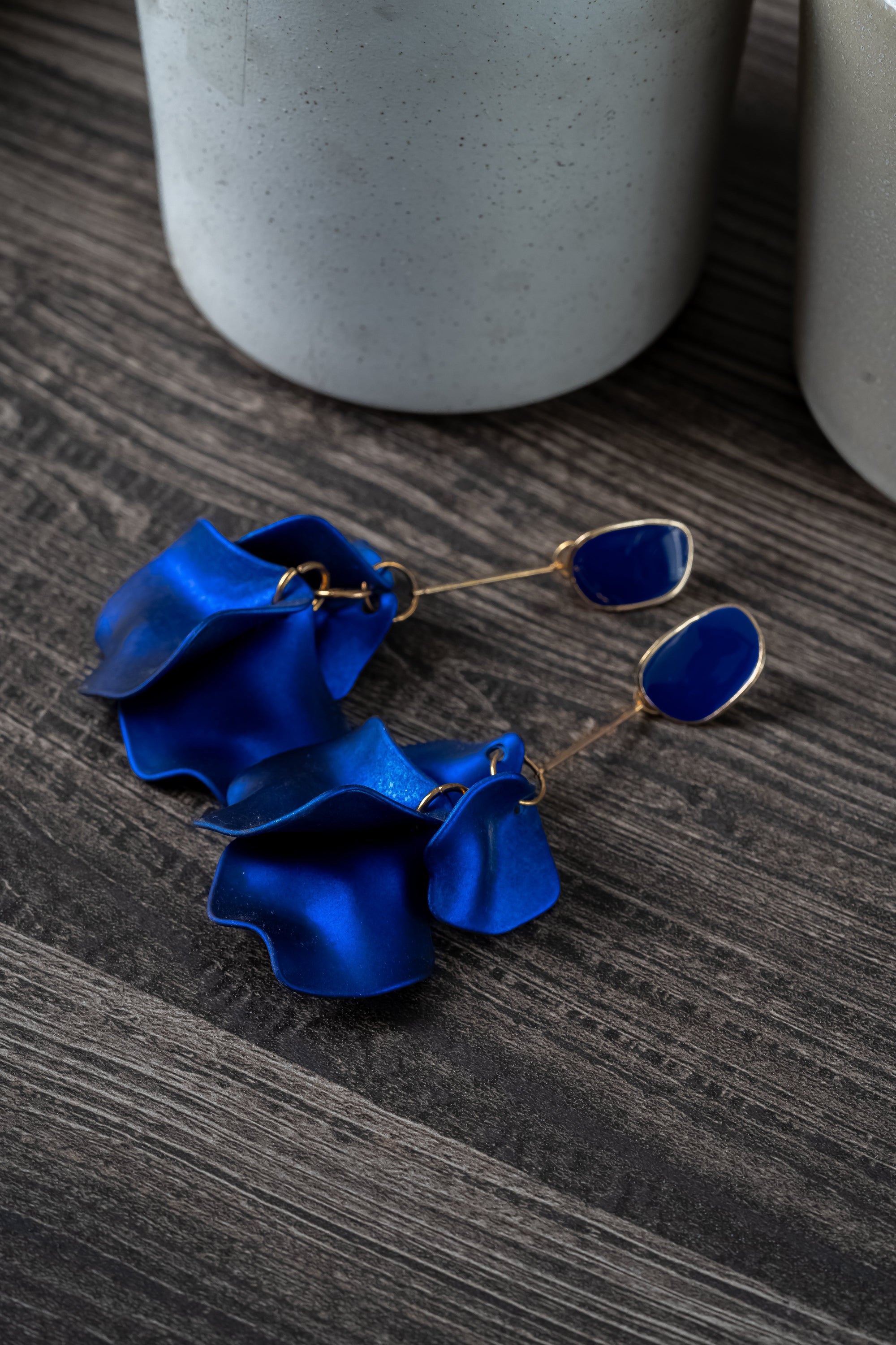 BLUE JASMINE HOOPS
