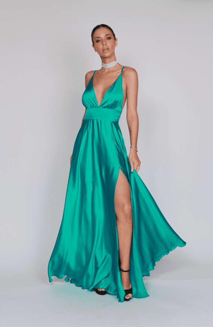 MAXI DELFINA SEDA TURQUESA 01