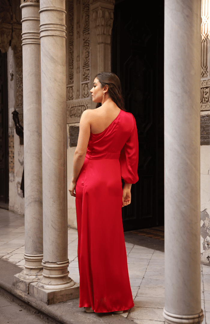 MAXI VESTIDO LUXEMBURGO ROJO 011