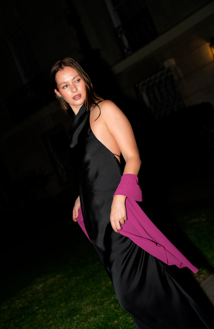 PRE ORDER: CANNES YELLOW SILK MAXI DRESS