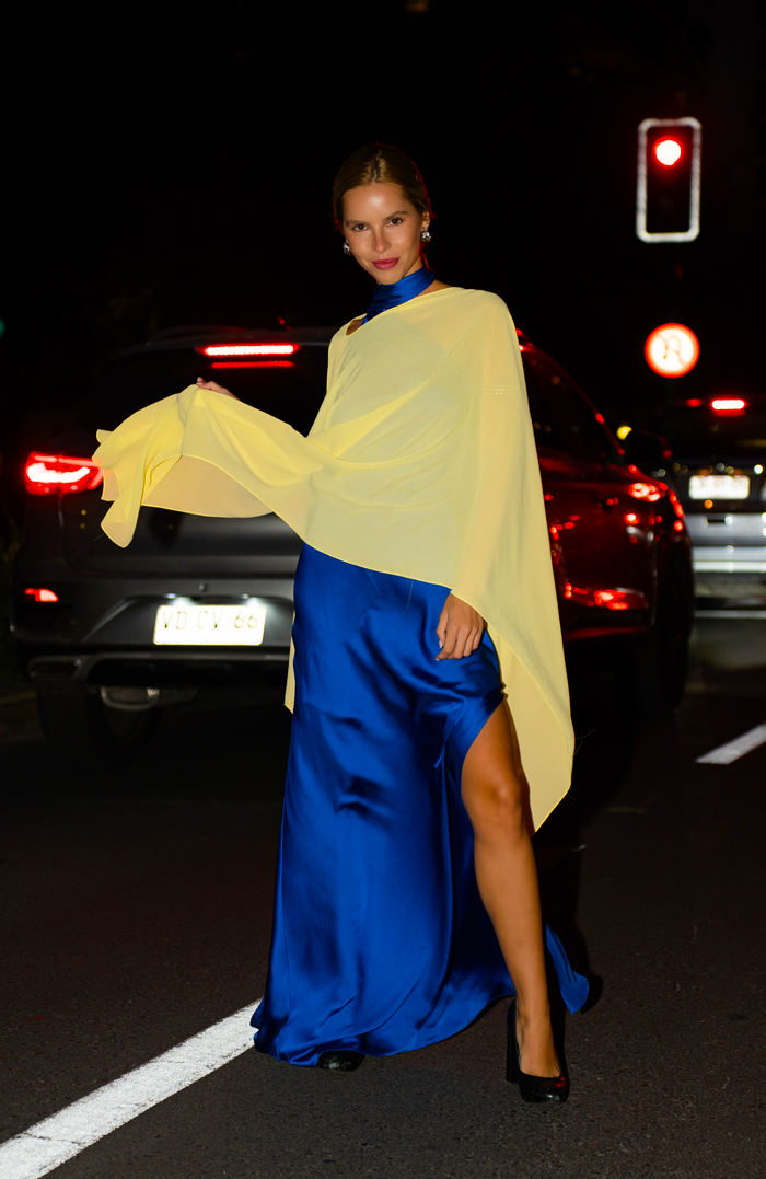 COLORED GAUZE CAPE