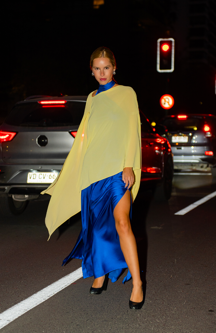 COLORED GAUZE CAPE