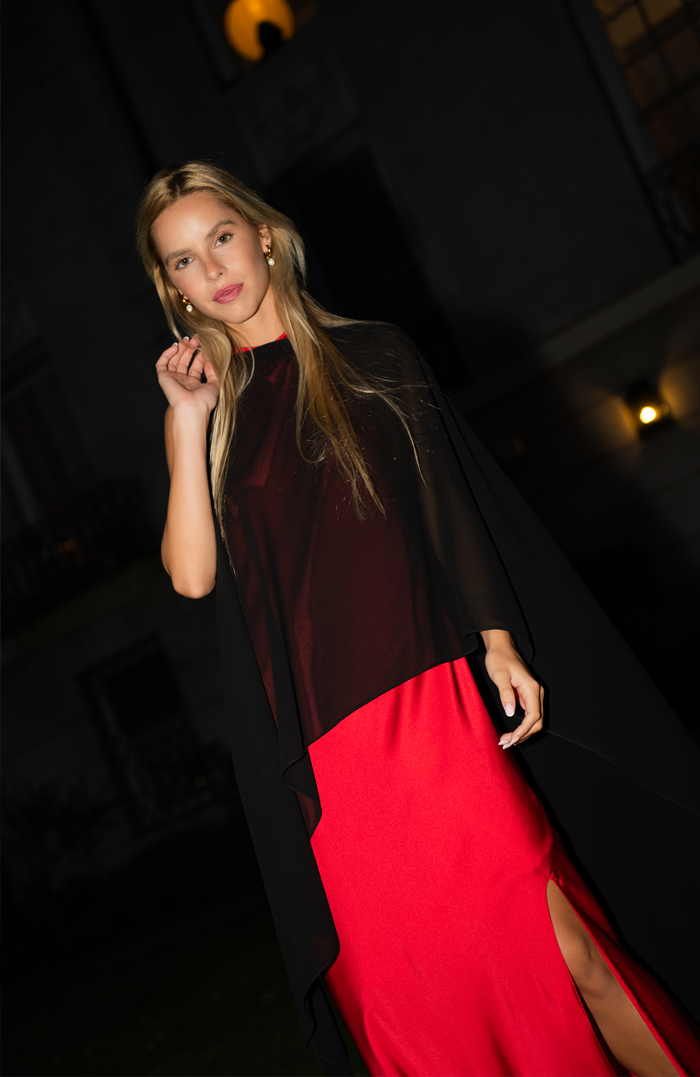 COLORED GAUZE CAPE