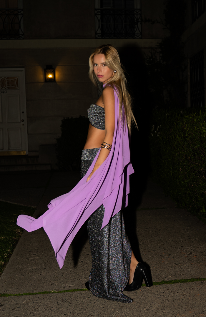 COLORED GAUZE CAPE